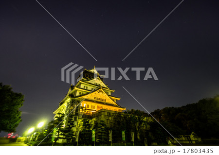 大阪城の星景 17803435
