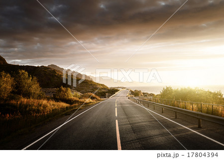 road,  Lofoten island, Norway 17804394
