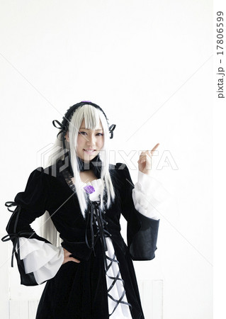 ゴスロリ調コスプレ指差し 17806599