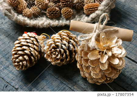 Ornamental, Xmas, christmas pine cone, handmade 17807354