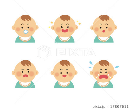 あかちゃん　男の子表情セット 17807611