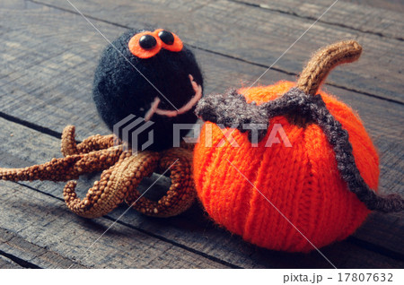 Halloween background, handmade, pumpkin, spider Halloween background, handmade, pumpkin, spider 17807632