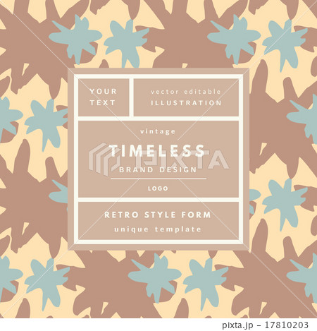 Vintage logo in frame 17810203