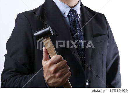 金槌を持つビジネスマン 17810400