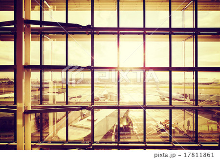 Vintage filtered picture of an airport. 17811861