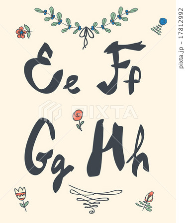 Hand drawn sketch alphabet. Handwritten font. Hand drawn sketch alphabet. Handwritten font. 17812992
