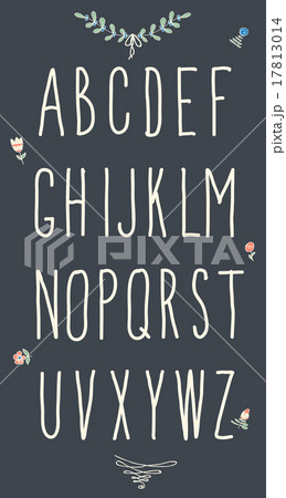 Hand drawn sketch alphabet. Handwritten font. 17813014