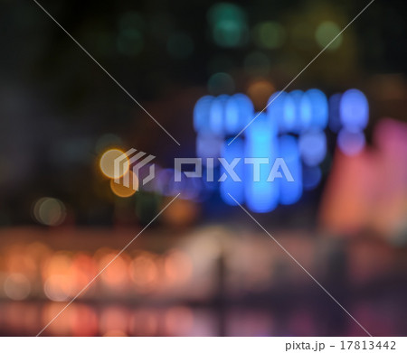 Colorful bokeh city light up background 17813442