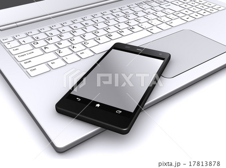 スマートフォンとノートパソコン スマートフォンとノートパソコン 17813878