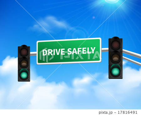 Drive safely memorial sign sticker icon 17816491