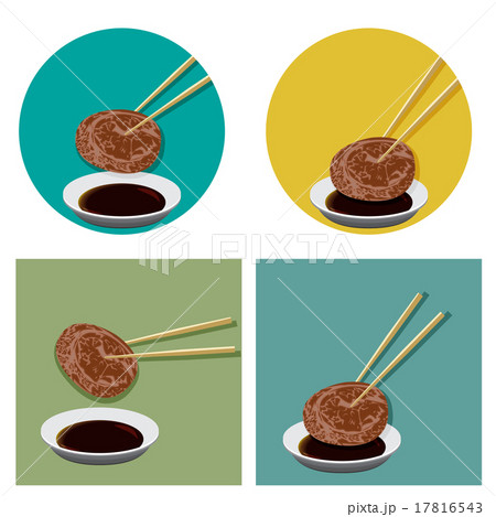 Piece of meat is holding with chopsticks and sauce Piece of meat is holding with chopsticks and sauce 17816543