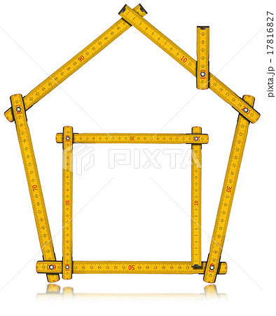 House - Wooden Folding Ruler 17816827