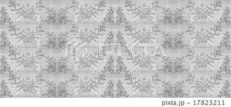 flower sculptures on walls, pattern background and texture 17823211