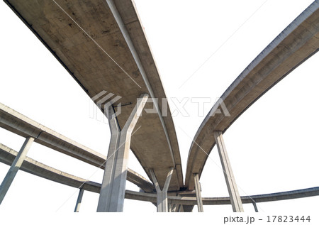 Elevated expressway,The curve of bridge, bangkok, thailand 17823444