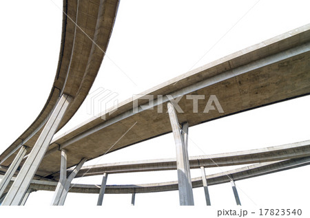 Elevated expressway,The curve of bridge, bangkok, thailand 17823540