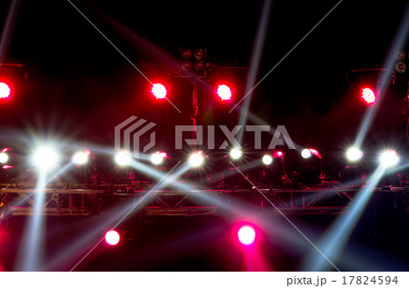 concert lighting against a dark background from the stage 17824594