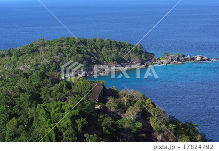 Close up Similan Islands from top view, Andaman Sea, Thailand Close up Similan Islands from top view, Andaman Sea, Thailand 17824792