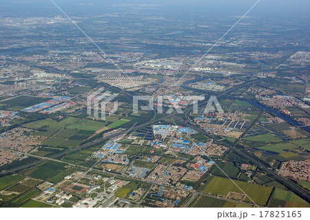 Aerial view that can see city and highway, china 17825165