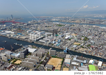 大阪市港区を空撮 17825982