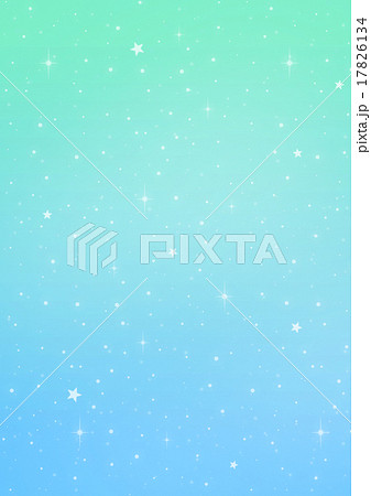 ロマンチックで可愛い パステルブルーグリーン系 星空柄背景イラスト素材 宇宙 ギャラクシー柄 縦のイラスト素材 17826134 Pixta