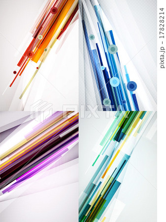 Set of straight lines design abstract backgrounds 17828214