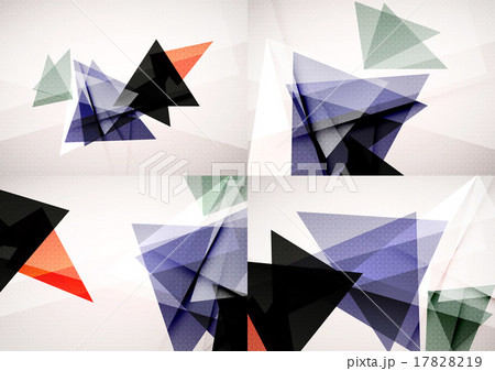 Set of angle and straight lines design abstract 17828219