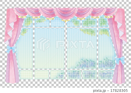 窗簾/窗簾的插圖 17828305