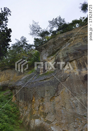 世界遺産　達谷窟毘沙門堂　岩面大佛 17828725