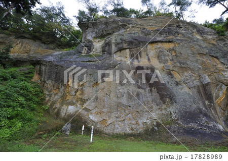 世界遺産　達谷窟毘沙門堂　岩面大佛 17828989