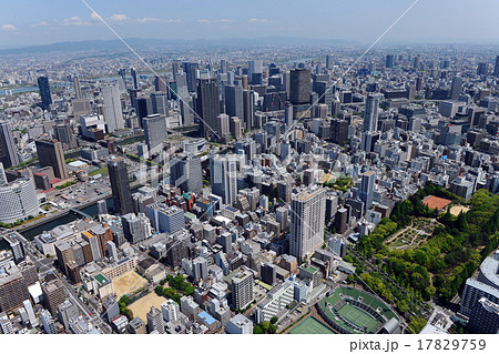 大阪市西区土佐堀を空撮 大阪市西区土佐堀を空撮 17829759
