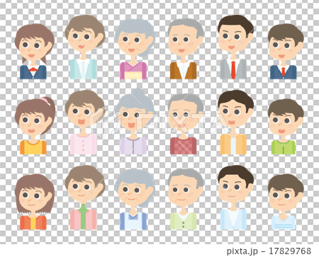 家庭三代微笑家庭微笑例證 17829768