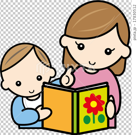 讀一本圖畫書寶貝和媽媽 17830512