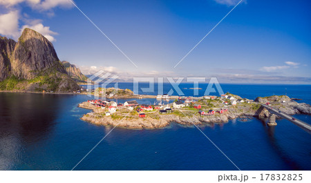 Scenic village in Norway 17832825