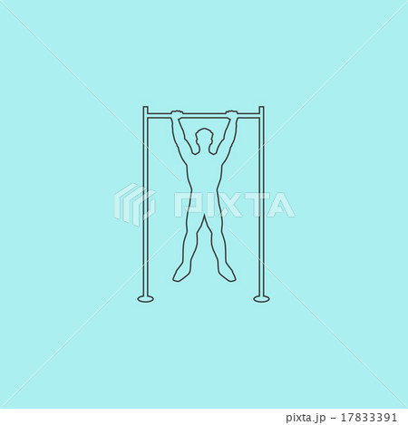 Horizontal bar and man 17833391