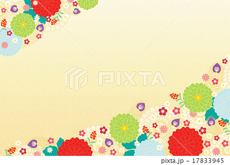 背景素材 和 お祝いイメージ1のイラスト素材 17833945 Pixta