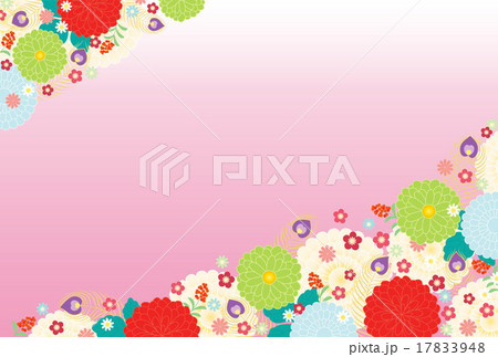 背景素材 和 お祝いイメージ2のイラスト素材