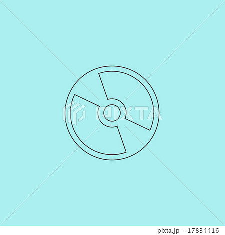 Vector CD or DVD icon 17834416