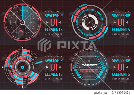UI hud infographic interface screen monitor radar 17834635