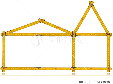 House - Wooden Folding Ruler 17834640