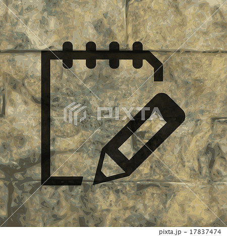 Notepad paper Documents. Flat modern web button a Notepad paper Documents. Flat modern web button a 17837474