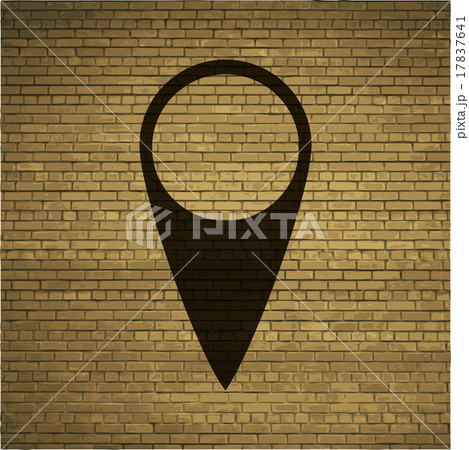 map pointers. Flat modern web button  and space fo 17837641