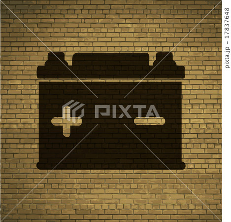 Car battery. Flat modern web button and space for Car battery. Flat modern web button and space for 17837648