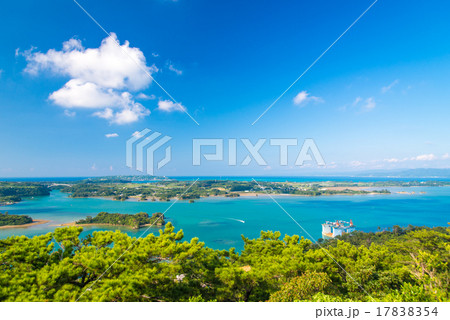 沖縄県 名護 嵐山展望台からの眺め 沖縄県 名護 嵐山展望台からの眺め 17838354