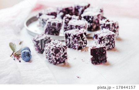 homemade berry gelatin dessert 17844157