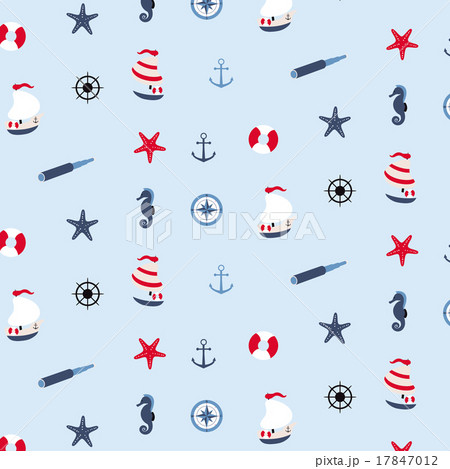 Seamless pattern in marine style 17847012