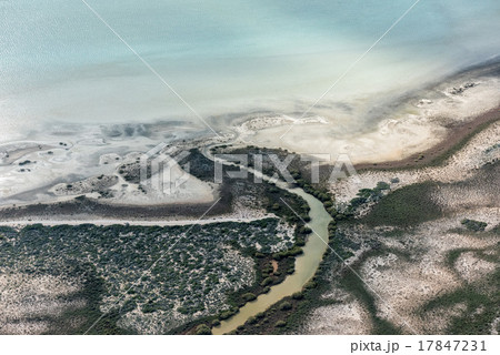 river aerial view in shark bay Australia 17847231
