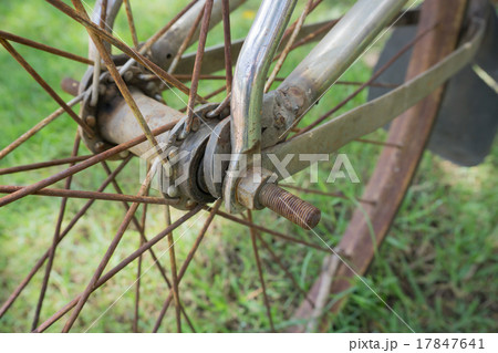 Close up of an old Bicycle Wheel 17847641