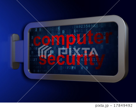 Security concept: Computer Security on billboard 17849492