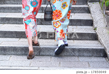 京都　石段　和服　kyoto 17850049
