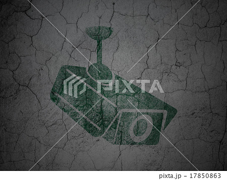 Security concept: Cctv Camera on grunge wall Security concept: Cctv Camera on grunge wall 17850863